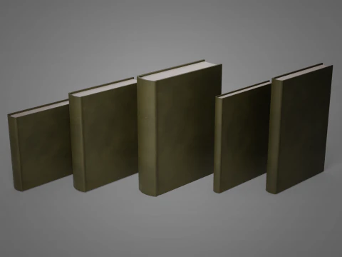 Realistic Low Poly Book and Paper Props Pack - Game-Ready PBR Low-poly 3D Model