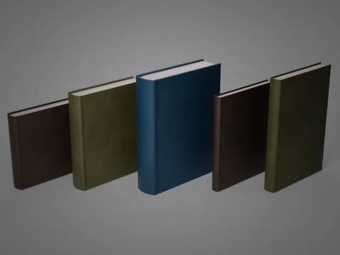 Realistic Low Poly Book and Paper Props Pack - Game-Ready PBR Low-poly 3D Model