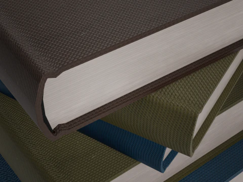Realistic Low Poly Book and Paper Props Pack - Game-Ready PBR Low-poly 3D Model