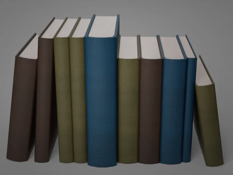 Realistic Low Poly Book and Paper Props Pack - Game-Ready PBR Low-poly 3D Model