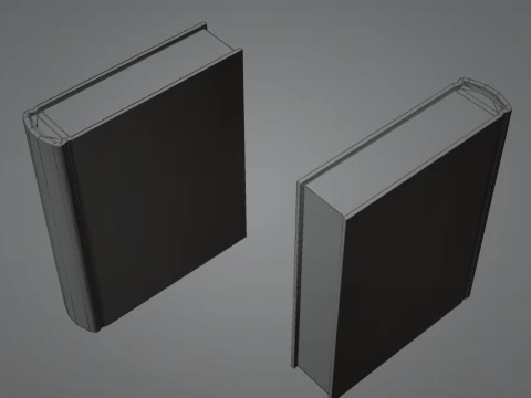 Realistic Low Poly Book and Paper Props Pack - Game-Ready PBR Low-poly 3D Model