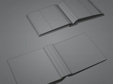 Realistic Low Poly Book and Paper Props Pack - Game-Ready PBR Low-poly 3D Model