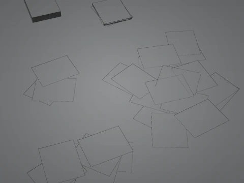 Realistic Low Poly Book and Paper Props Pack - Game-Ready PBR Low-poly 3D Model