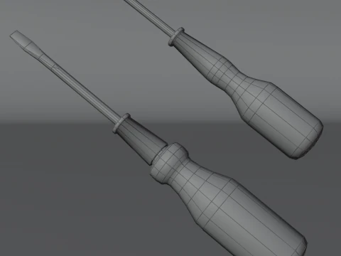 Vintage Hand Tools Pack Low Poly Game-Ready Tools PBR 2K 3D Model