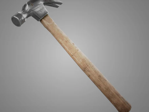 Vintage Hand Tools Pack Low Poly Game-Ready Tools PBR 2K 3D Model