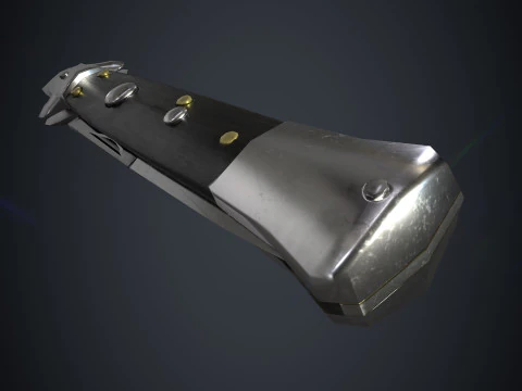 Stiletto Switchblade - Animated - Low Poly Game-Ready Weapon PBR 2K 3D Model