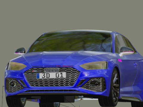 Moderne sportcoup&eacute;-auto 3D Model