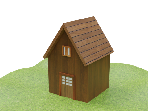 casa sencilla Modelo 3D