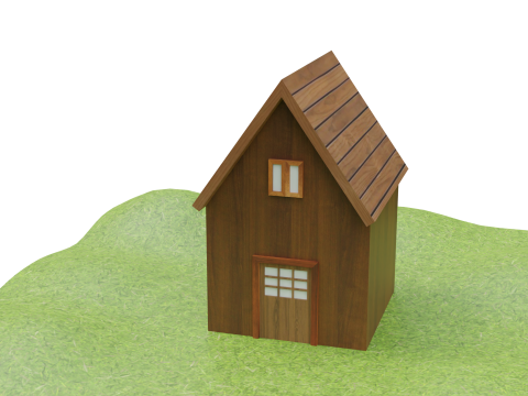 casa sencilla Modelo 3D