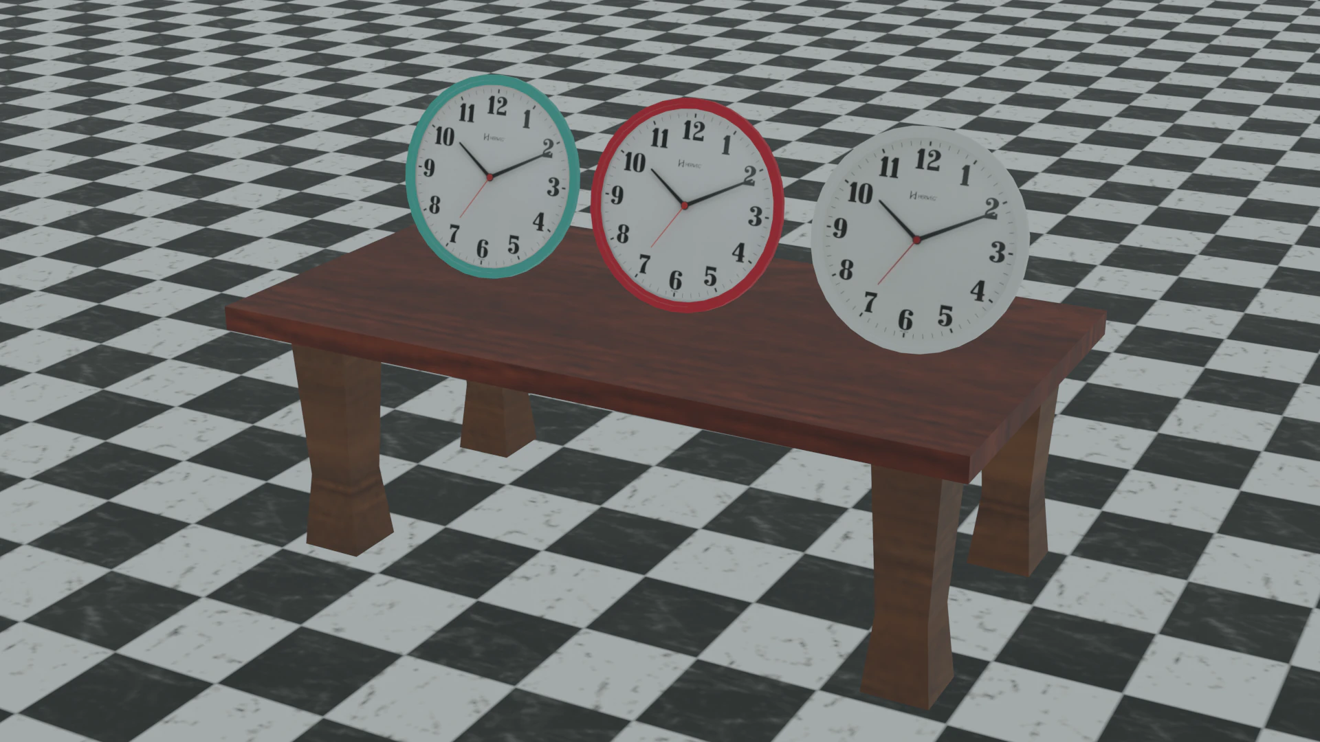Set of 3 watches 3D Model .c4d .max .obj .3ds .fbx .stl .blend 