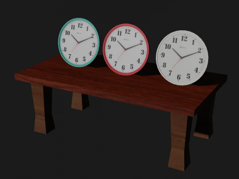Set of 3 watches 3D Model