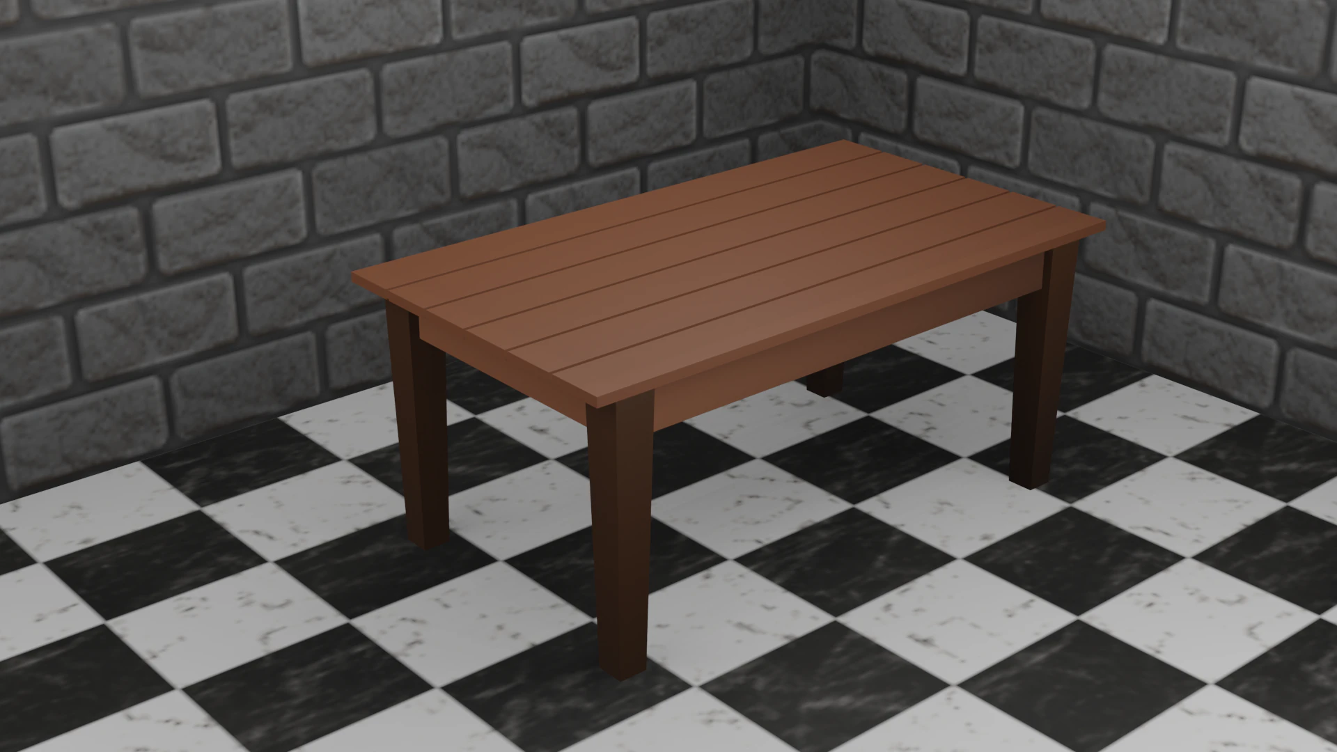 Tisch 3D Modell .c4d .max .obj .3ds .fbx .stl .blend 