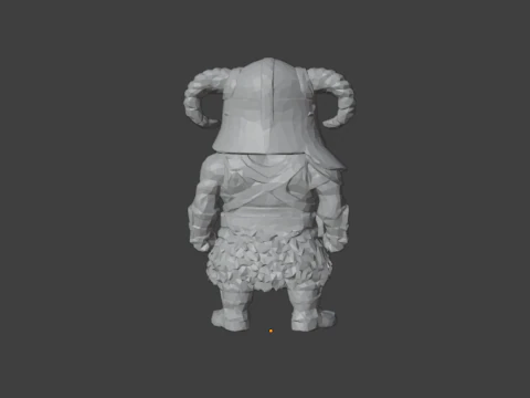 Collectible figure of Dovahkiin from the computer game TES 5 Skyrim 3D Print Model
