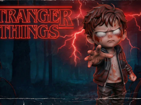Stranger Chibi Final Season O Despertar Psquico 3D Print Model