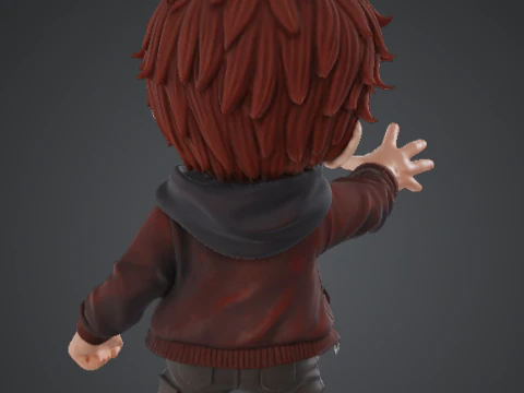 Stranger Chibi Final Season O Despertar Psquico 3D Print Model