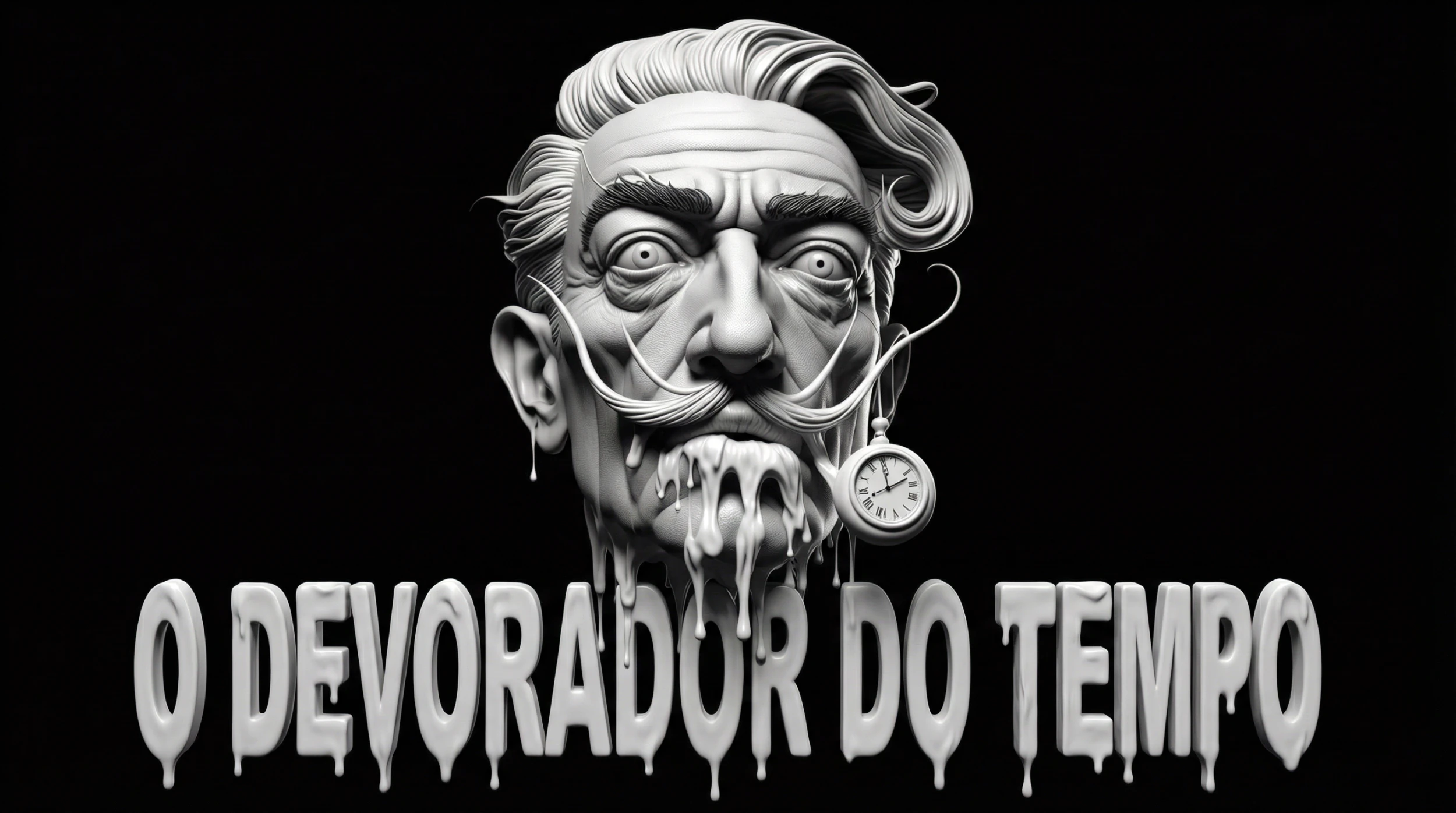 Dal Giger escultura cl&aacute;ssica O Devorador do Tempo 3d head Modelo de Impressão 3D .c4d .max .obj .3ds .fbx .stl .blend 