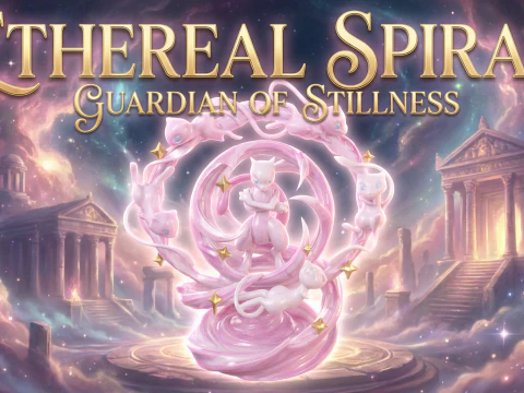 Pokemon Ethereal Spiral S&uuml;kunetin Muhafızı 3D Baskı Modeli