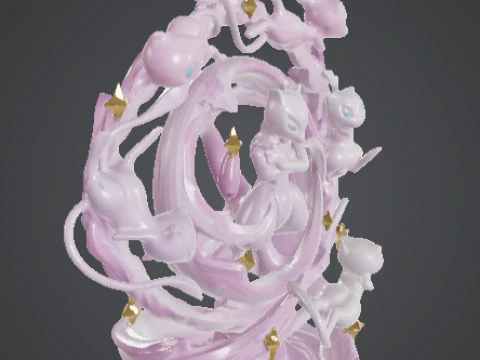 Pokemon Ethereal Spiral Guardian of Stillness 3D Print Model