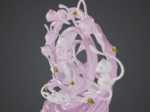 Pokemon Ethereal Spiral Guardian of Stillness 3D Print Model