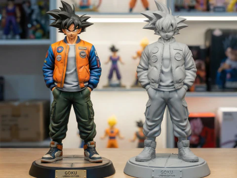 Goku Urban Edition 3D Koleksiyonluk Figür 3D Baskı Modeli