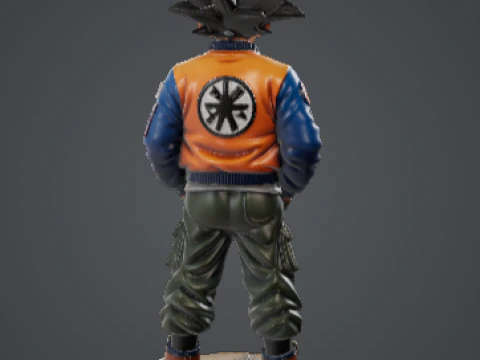 Goku Urban Edition 3D Collectible Figure 3D Print Model