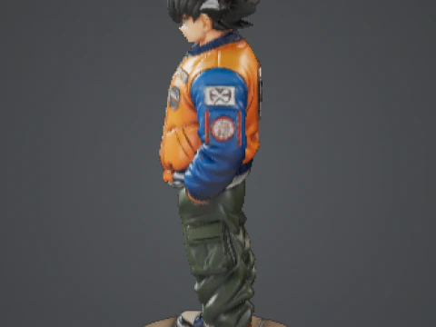 Goku Urban Edition 3D Collectible Figure 3D Print Model