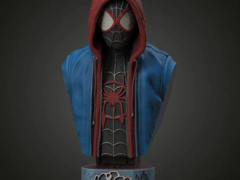 Miles moralis bust marvel primum 3D Print Model