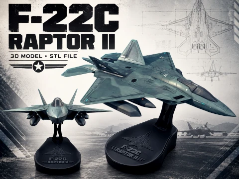 F-22C Raptor II - 3D 모델