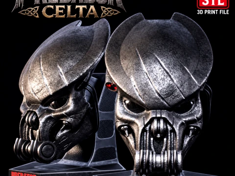 Celtic Predator Maskesi STL 3D Baskı Dosyası 3D Baskı Modeli