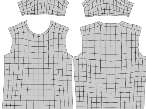 Low Poly Male Female Graphic T-Shirt Multiple Colors - 3D Clothing Model 3D Model