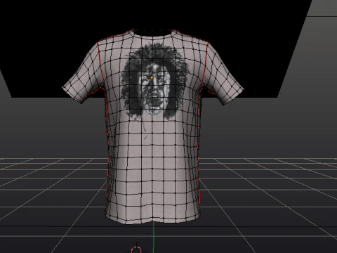 Low Poly Male Female Graphic T-Shirt Multiple Colors - 3D Clothing Model 3D Model