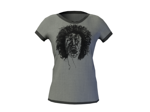 Low Poly Male Female Graphic T-Shirt Multiple Colors - 3D Clothing Model 3D Model