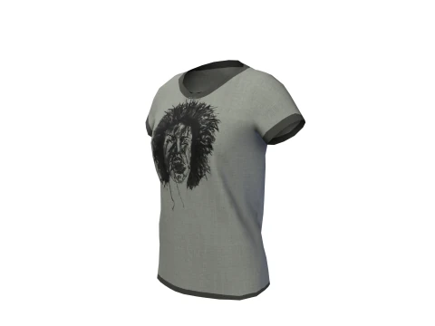 Low Poly Male Female Graphic T-Shirt Multiple Colors - 3D Clothing Model 3D Model