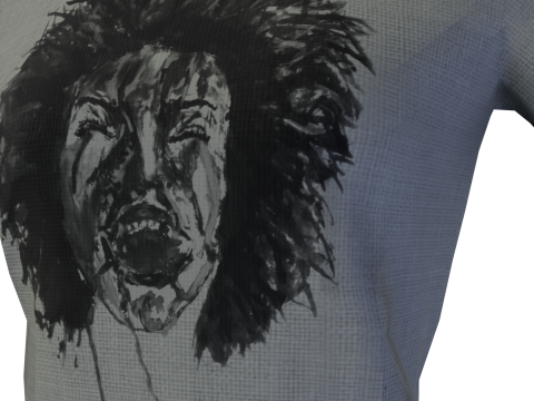 Low Poly Male Female Graphic T-Shirt Multiple Colors - 3D Clothing Model 3D Model