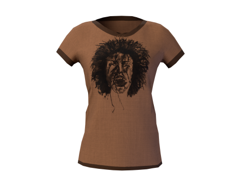 Low Poly Male Female Graphic T-Shirt Multiple Colors - 3D Clothing Model 3D Model