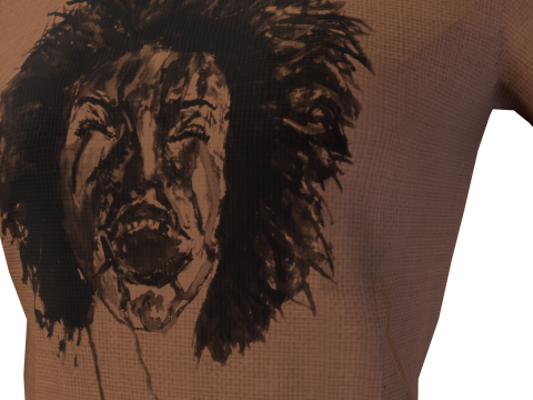 Low Poly Male Female Graphic T-Shirt Multiple Colors - 3D Clothing Model 3D Model