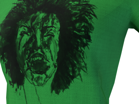 Low Poly Male Female Graphic T-Shirt Multiple Colors - 3D Clothing Model 3D Model