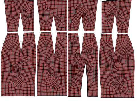 Strapless Tube Bodycon Dress with Side Slit Fitted Short Dress 3D Model