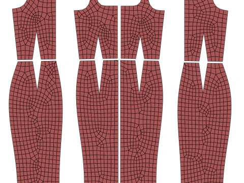 Bodycon pencil dress Clothing Model 3D Model