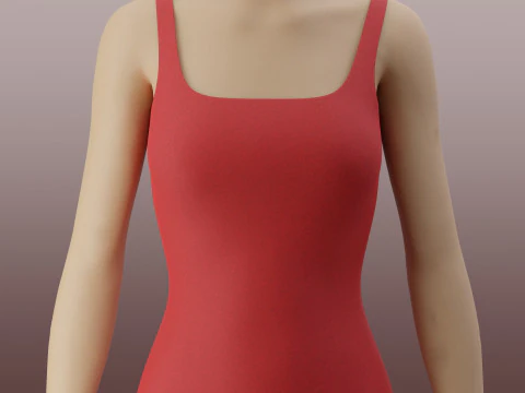 Bodycon pencil dress Clothing Model 3D Model