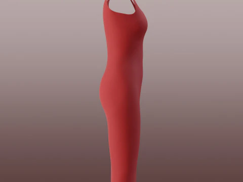 Bodycon pencil dress Clothing Model 3D Model
