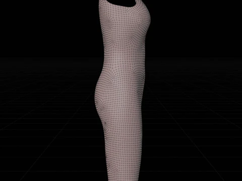 Bodycon pencil dress Clothing Model 3D Model
