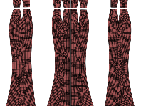 Elegant Sequin Silk Evening Gown Sleeveless Tube Formal Dress 3D Model