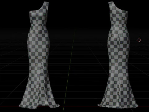 Red Gown Collection Pack Elegant Dresses Formal Wear Fashion Apparel 3D Model