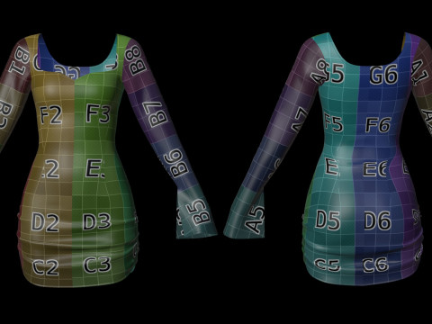 Sweetheart Neck Ruched Bodycon Mini Dress - Valentines dress 3D Model