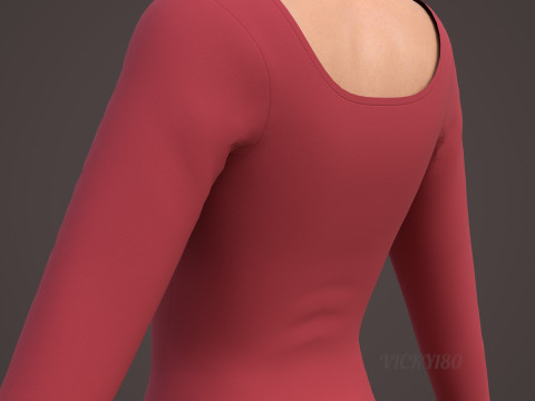 Sweetheart Neck Ruched Bodycon Mini Dress - Valentines dress 3D Model