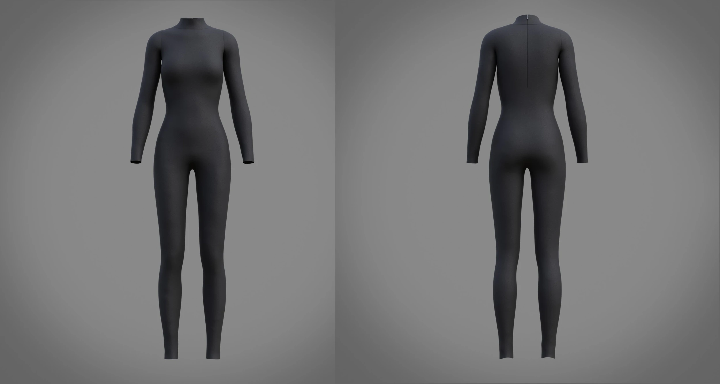 Female Full Bodysuit 3D Clothing Model 3D Model .c4d .max .obj .3ds .fbx .stl .blend