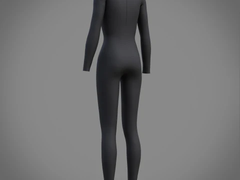 Female Full Bodysuit 3D Clothing Model 3D Model
