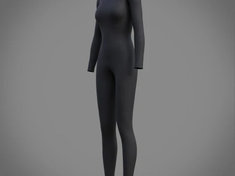 Female Full Bodysuit 3D Clothing Model 3D Model