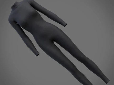 Female Full Bodysuit 3D Clothing Model 3D Model